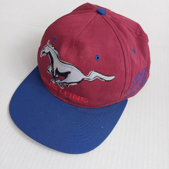 Vintage Mustang Cap Ford Adjustable Hat American Classic - Picture 1 of 7